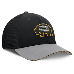 NHL Black Boston Bruins Fanatics Fundamentals Span Flex Hat