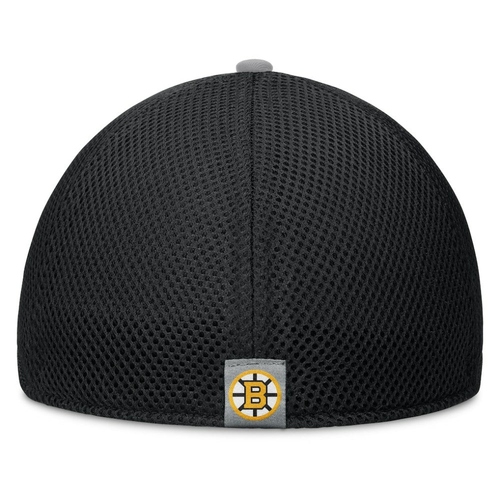 NHL Black Boston Bruins Fanatics Fundamentals Span Flex Hat