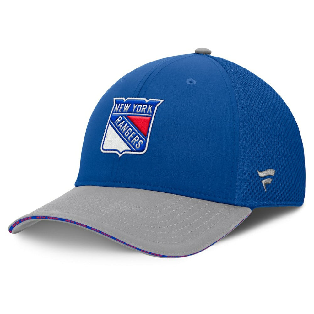 NHL Blue New York Rangers Fanatics Fundamentals Span Flex Hat