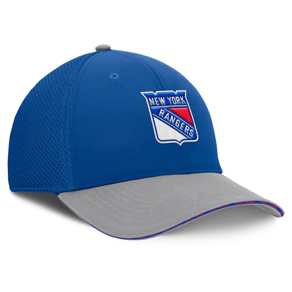 NHL Blue New York Rangers Fanatics Fundamentals Span Flex Hat