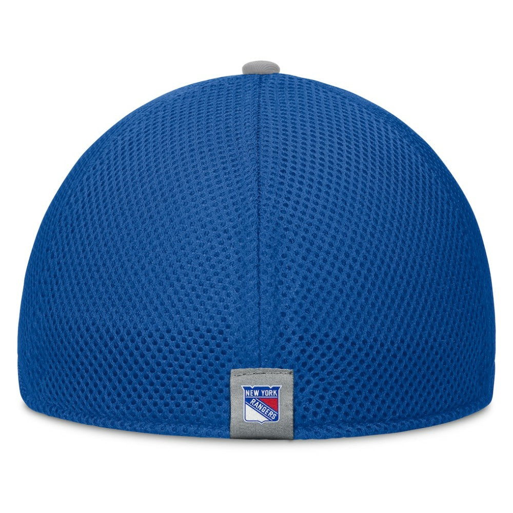 NHL Blue New York Rangers Fanatics Fundamentals Span Flex Hat