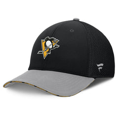 NHL Black Pittsburgh Penguins Fanatics Fundamentals Span Flex Hat