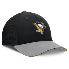 NHL Black Pittsburgh Penguins Fanatics Fundamentals Span Flex Hat