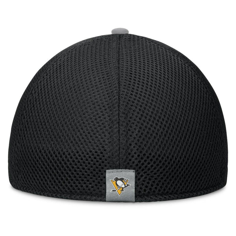 NHL Black Pittsburgh Penguins Fanatics Fundamentals Span Flex Hat