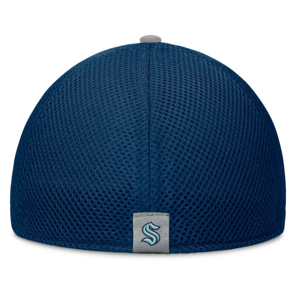 NHL Deep Sea Blue Seattle Kraken Fanatics Fundamentals Span Flex Hat