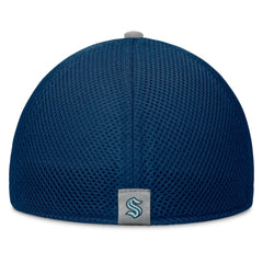 NHL Deep Sea Blue Seattle Kraken Fanatics Fundamentals Span Flex Hat
