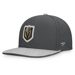 NHL Charcoal Vegas Golden Knights Fanatics Fundamentals Loden Snapback Hat