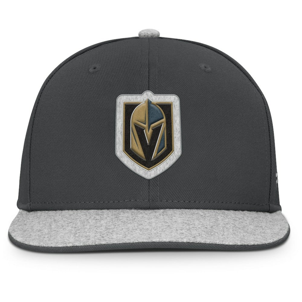 NHL Charcoal Vegas Golden Knights Fanatics Fundamentals Loden Snapback Hat