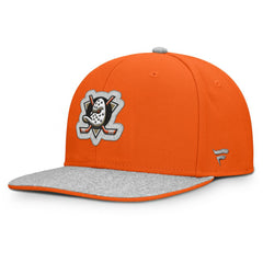 NHL Orange Anaheim Ducks Fanatics Fundamentals Loden Snapback Hat