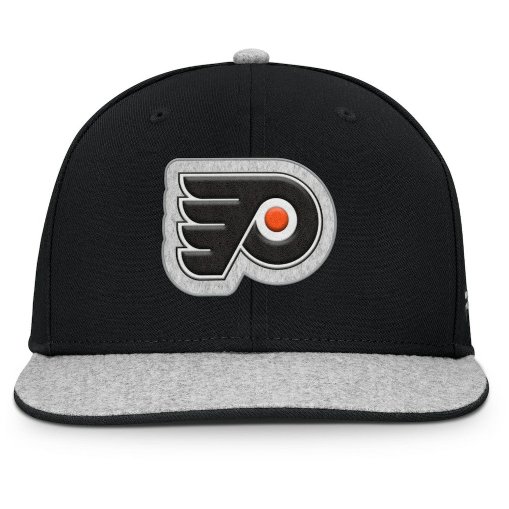 NHL Black Philadelphia Flyers Fanatics Fundamentals Loden Snapback Hat