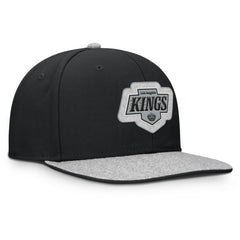 NHL Black Los Angeles Kings Fanatics Fundamentals Loden Snapback Hat