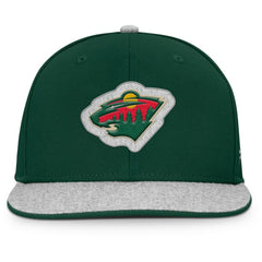 NHL Green Minnesota Wild Fanatics Fundamentals Loden Snapback Hat