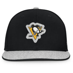NHL Black Pittsburgh Penguins Fanatics Fundamentals Loden Snapback Hat