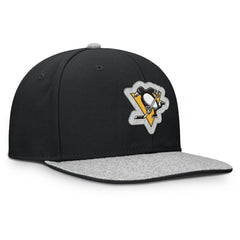NHL Black Pittsburgh Penguins Fanatics Fundamentals Loden Snapback Hat