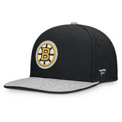 NHL Black Boston Bruins Fanatics Fundamentals Loden Snapback Hat