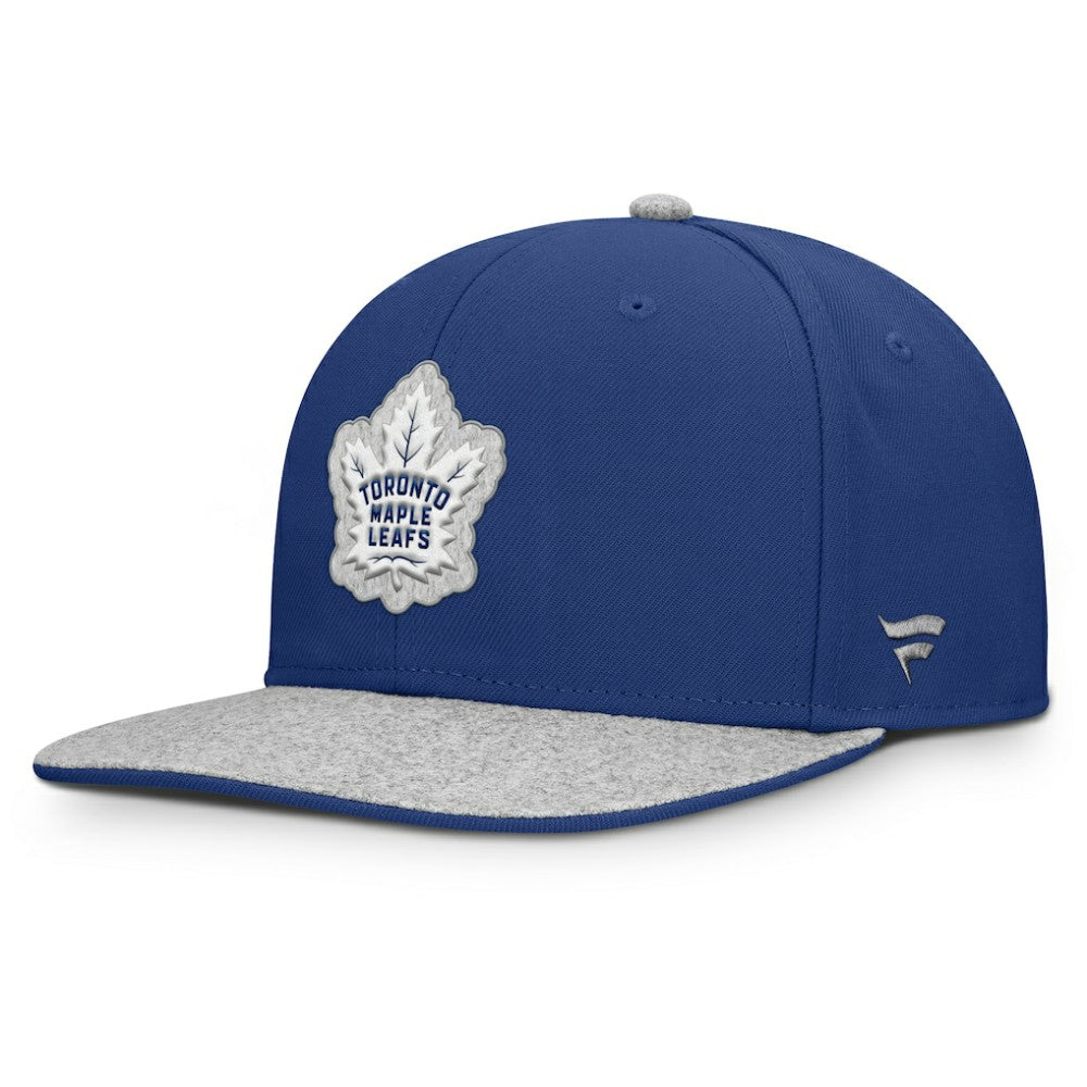 NHL Blue Toronto Maple Leafs Fanatics Fundamentals Loden Snapback Hat