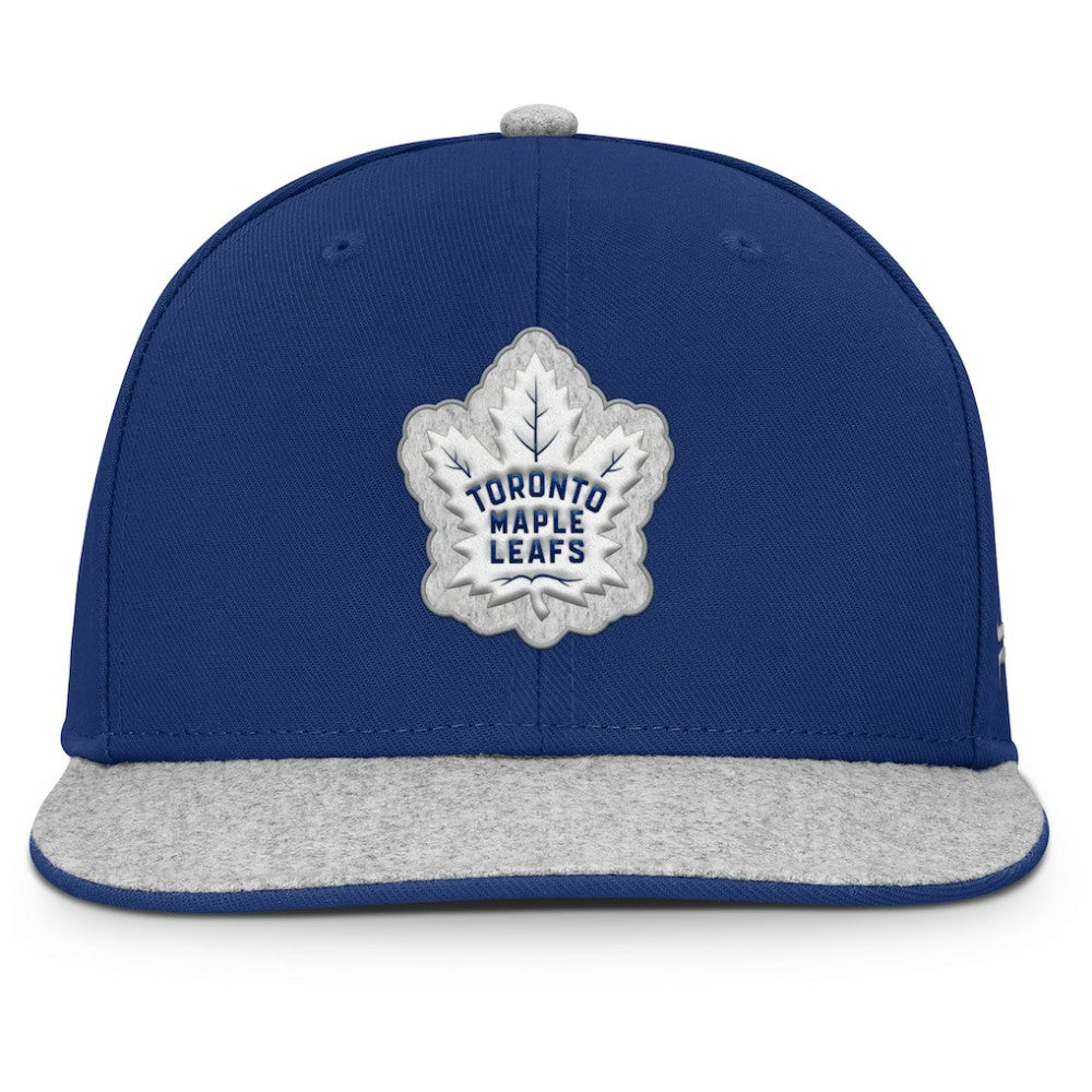 NHL Blue Toronto Maple Leafs Fanatics Fundamentals Loden Snapback Hat