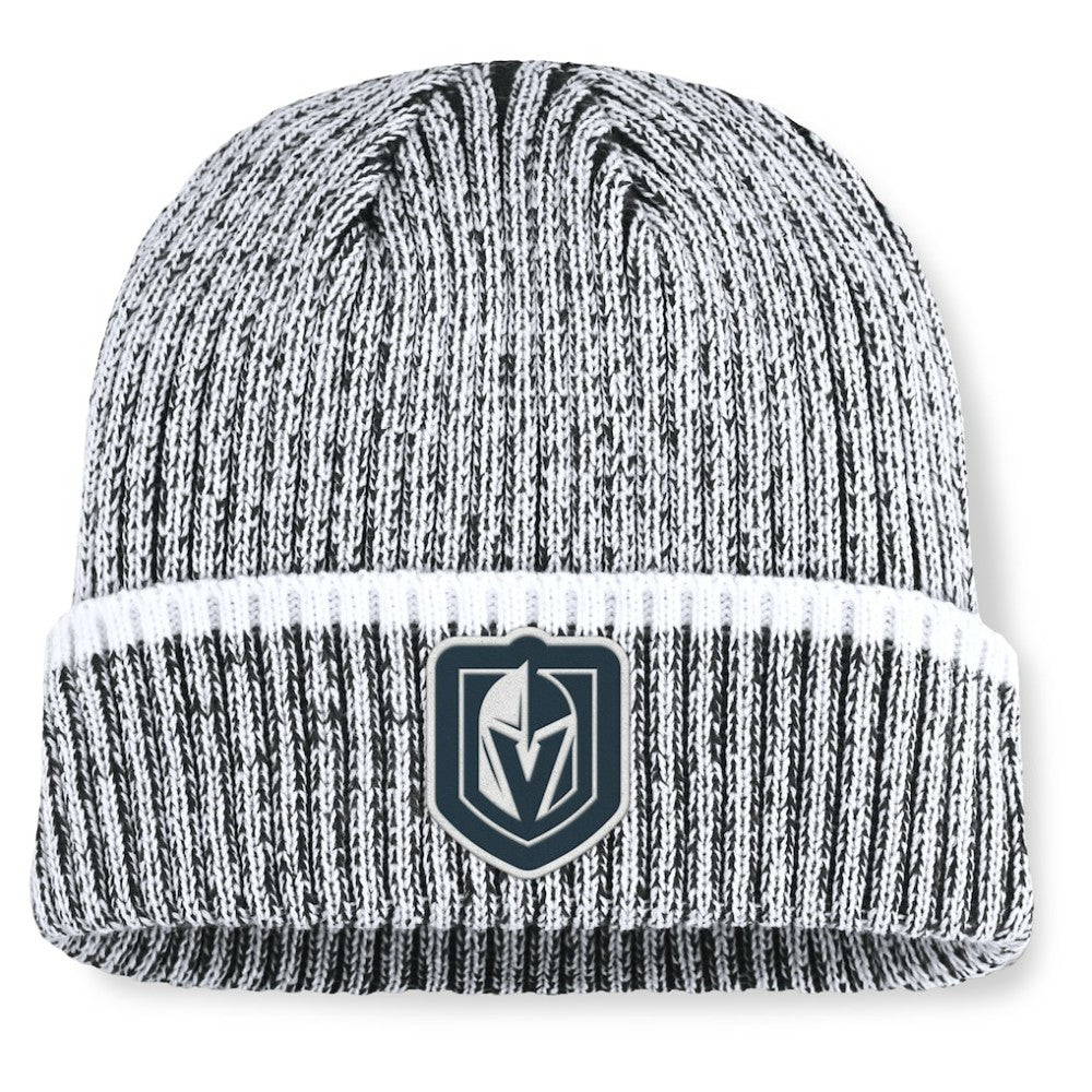 NHL Charcoal/White Vegas Golden Knights Fanatics Fundamental Haze Cuffed Knit Hat