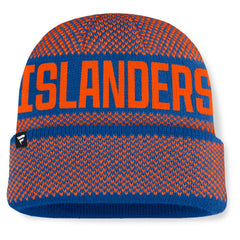 NHL Royal/Orange New York Islanders Fanatics Fundamentals Shelter Cuffed Knit Hat