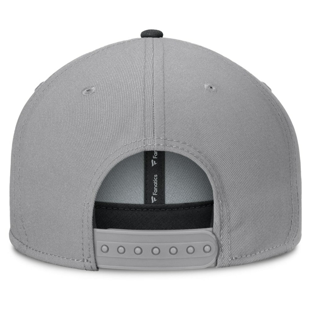 NHL Gray Boston Bruins Fanatics Fundamentals Duo Split Logo Snapback Hat