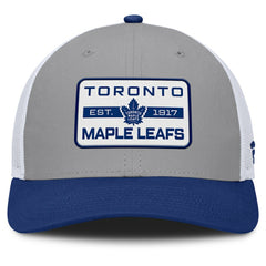 NHL Gray/Blue Toronto Maple Leafs Fanatics Fundamental Adapt Trucker Adjustable Hat