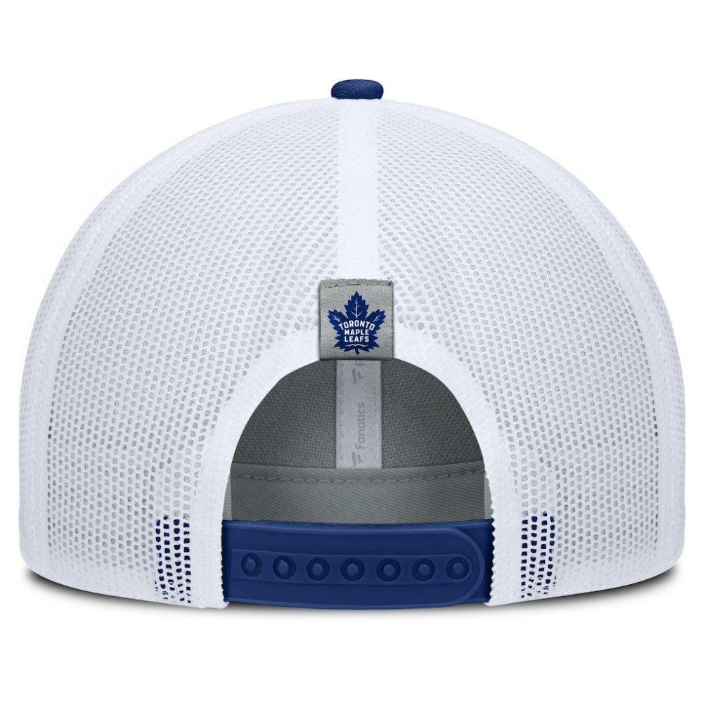 NHL Gray/Blue Toronto Maple Leafs Fanatics Fundamental Adapt Trucker Adjustable Hat