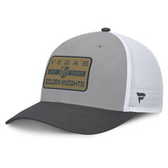 NHL Gray/Charcoal Vegas Golden Knights Fanatics Fundamental Adapt Trucker Adjustable Hat