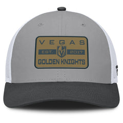 NHL Gray/Charcoal Vegas Golden Knights Fanatics Fundamental Adapt Trucker Adjustable Hat