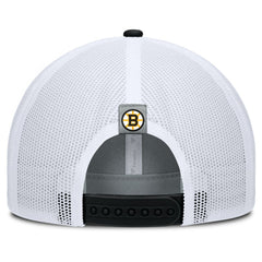 NHL Gray/Black Boston Bruins Fanatics Fundamental Adapt Trucker Adjustable Hat