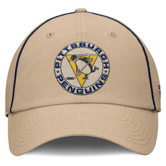NHL Tan Pittsburgh Penguins Fanatics Heritage Setoff Adjustable Hat