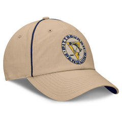NHL Tan Pittsburgh Penguins Fanatics Heritage Setoff Adjustable Hat