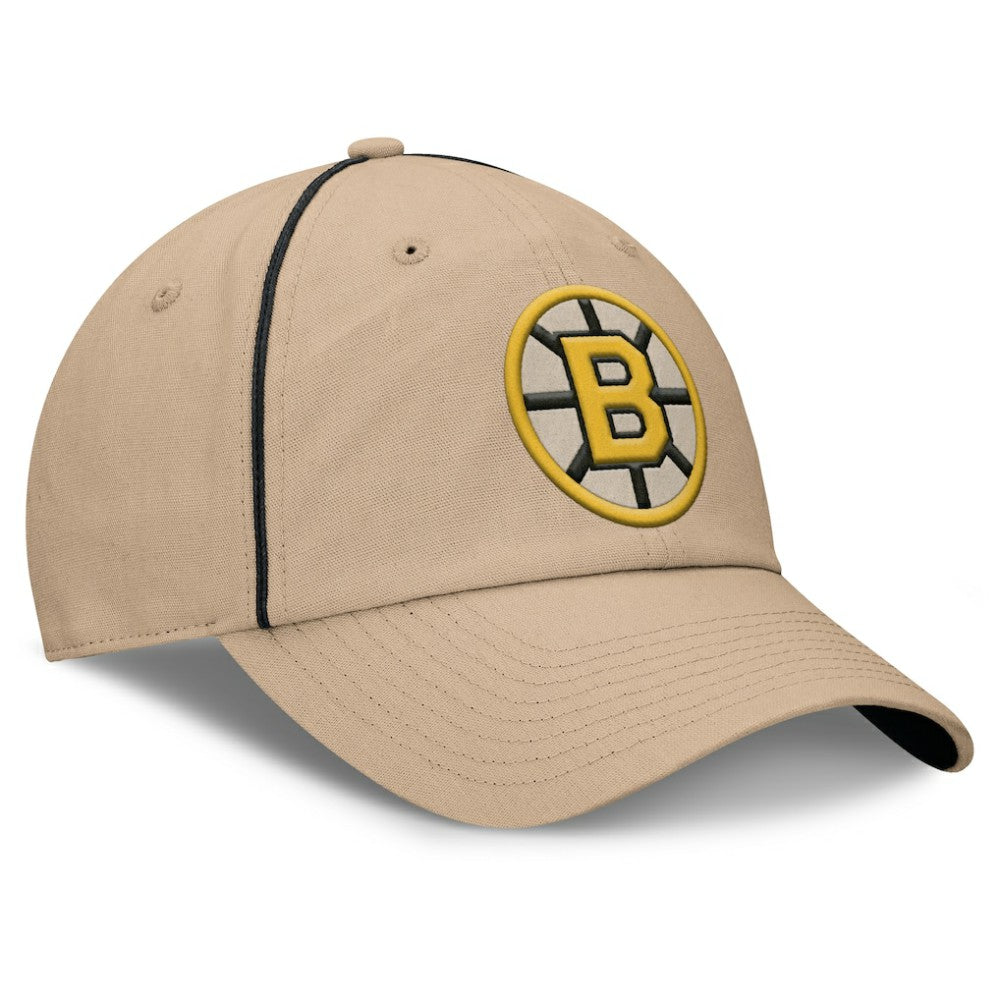 NHL Tan Boston Bruins Fanatics Heritage Setoff Adjustable Hat