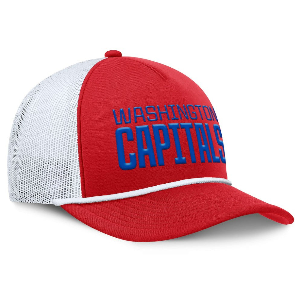 NHL Red/White Washington Capitals Fanatics Heritage Dutch A-Frame Trucker Adjustable Hat