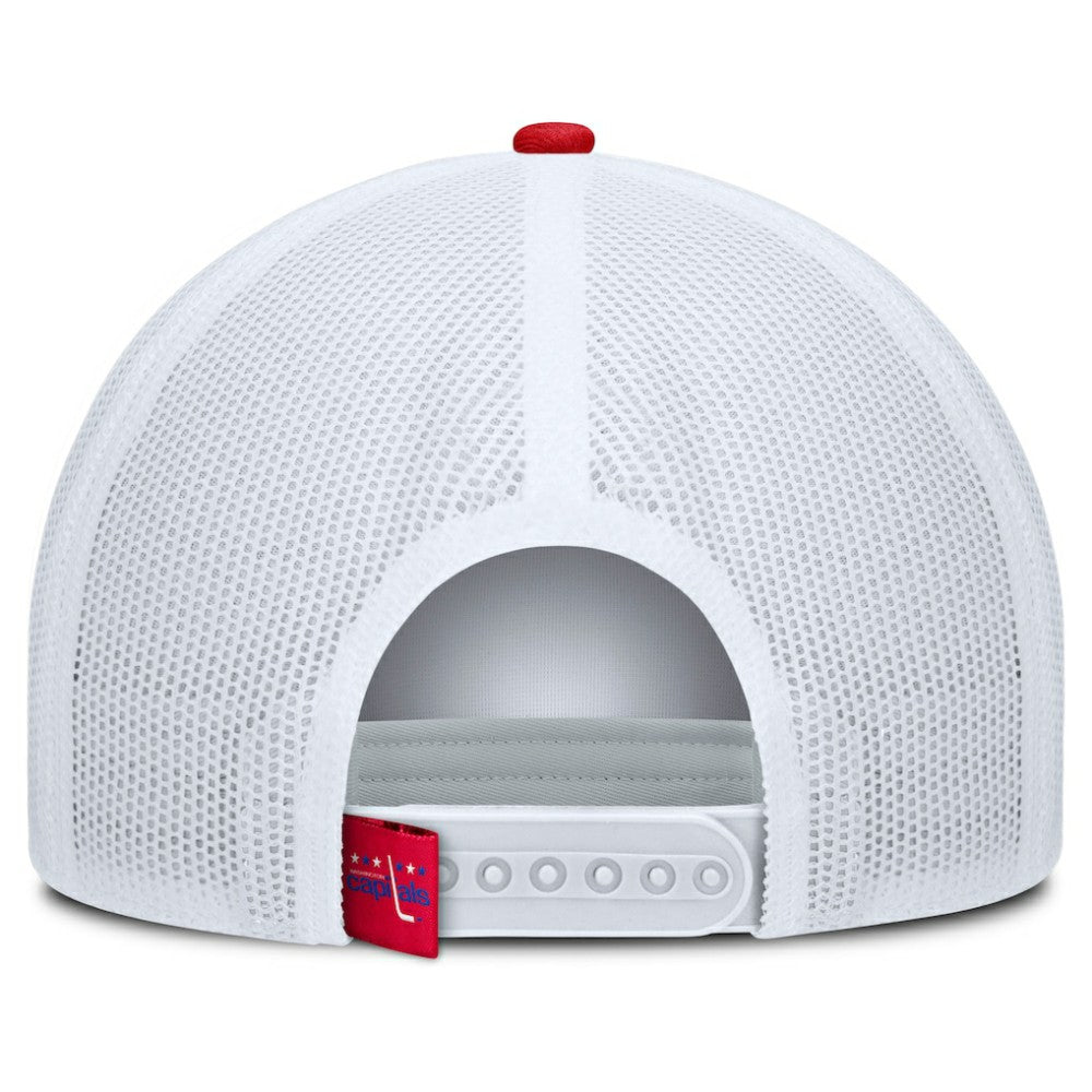 NHL Red/White Washington Capitals Fanatics Heritage Dutch A-Frame Trucker Adjustable Hat