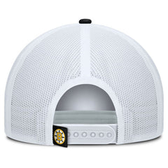 NHL Black/White Boston Bruins Fanatics Heritage Dutch A-Frame Trucker Adjustable Hat