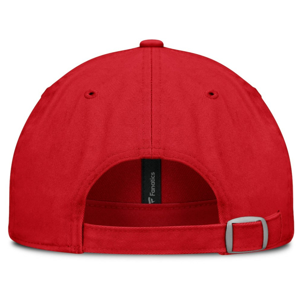 NHL Red Chicago Blackhawks Fanatics Fundamentals Archer Adjustable Hat