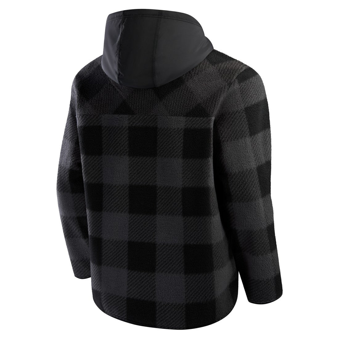 Elements Plaid Polar Fleece Quarter-Zip Hoodie - New York Jets