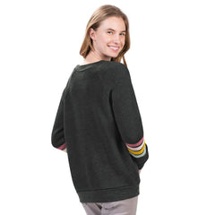 MLB New York Yankees G-III 4Her by Carl Banks Women's Allana Stripe Pullover Sweatshirt