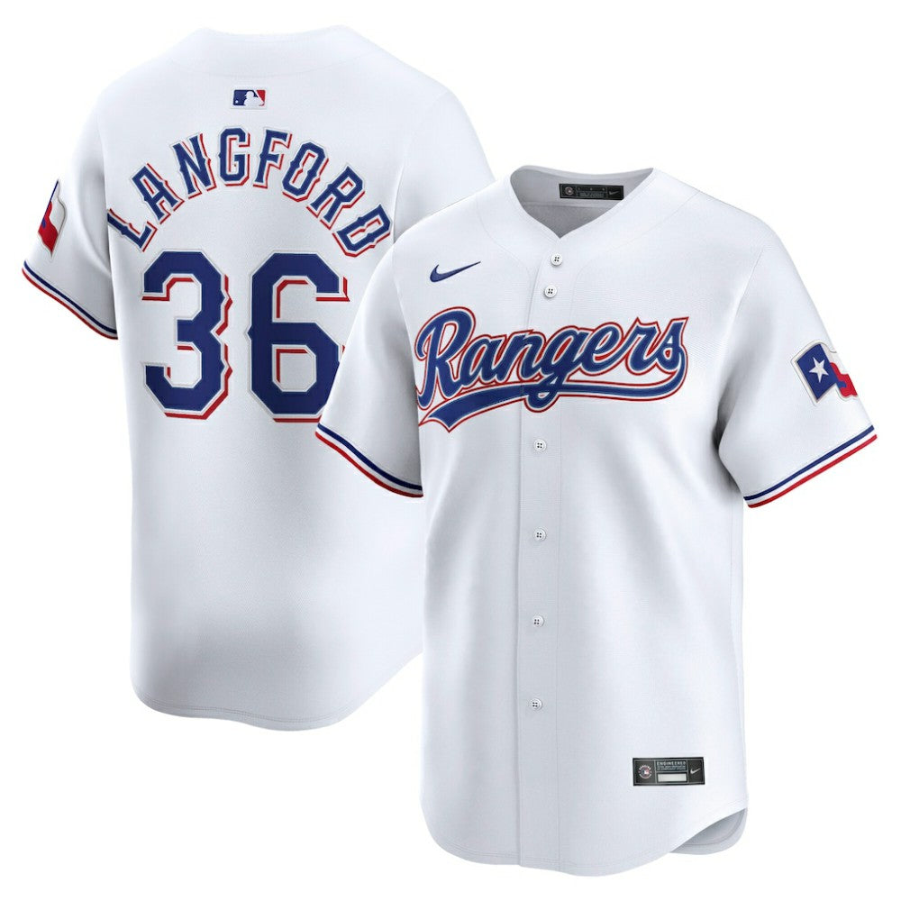 MLB Wyatt Langford Texas Rangers Nike Home Limited Player Jersey