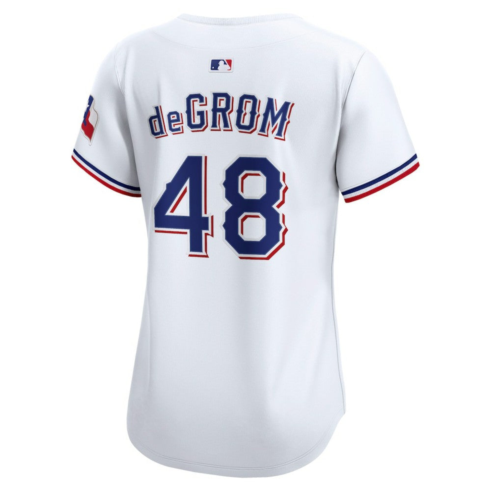 MLB Jacob deGrom Texas Rangers Nike Women's Home Limited Player Jersey