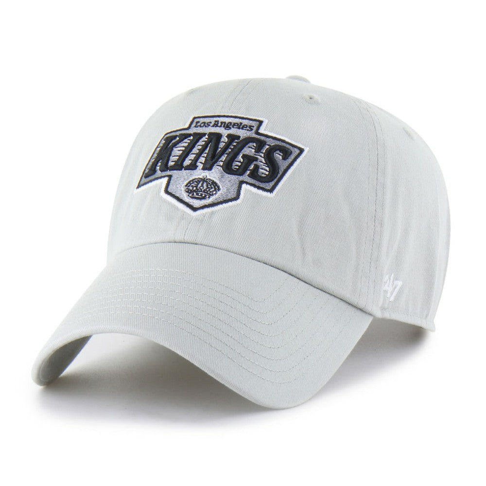 NHL Gray Los Angeles Kings '47 Core Logo Clean Up Adjustable Hat