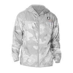 NHL Gray Anaheim Ducks Columbia Camo Flash Challenger Omni-Shade Full-Zip Hoodie Windbreaker