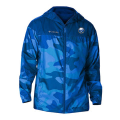 NHL Royal Buffalo Sabres Columbia Camo Flash Challenger Omni-Shade Full-Zip Hoodie Windbreaker
