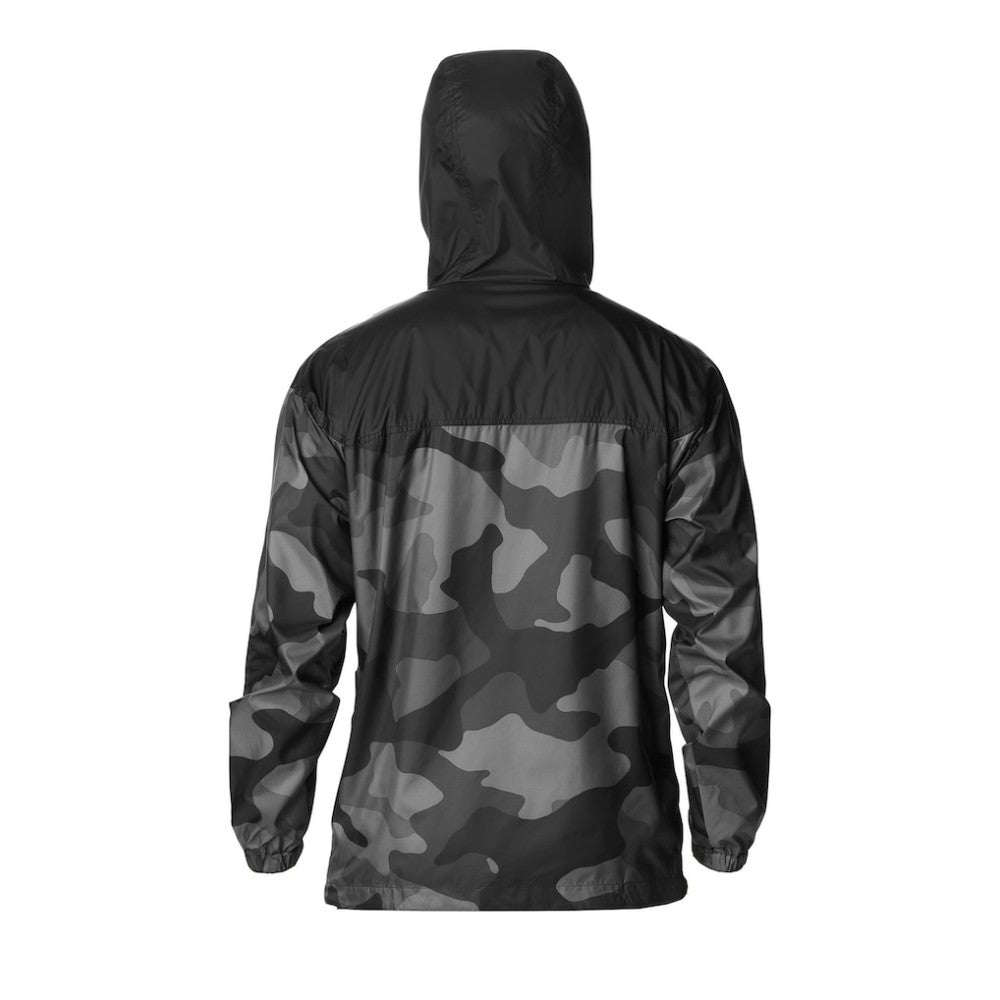 NHL Black Calgary Flames Columbia Camo Flash Challenger Omni-Shade Full-Zip Hoodie Windbreaker