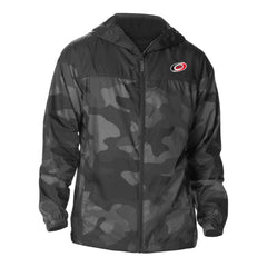 NHL Black Carolina Hurricanes Columbia Camo Flash Challenger Omni-Shade Full-Zip Hoodie Windbreaker