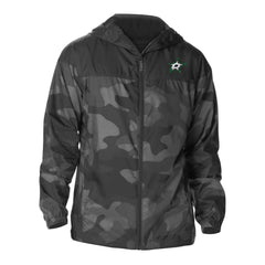 NHL Black Dallas Stars Columbia Camo Flash Challenger Omni-Shade Full-Zip Hoodie Windbreaker