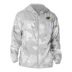NHL Gray Minnesota Wild Columbia Camo Flash Challenger Omni-Shade Full-Zip Hoodie Windbreaker