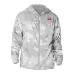 NHL Gray Montreal Canadiens Columbia Camo Flash Challenger Omni-Shade Full-Zip Hoodie Windbreaker