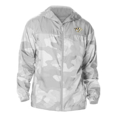 NHL Gray Nashville Predators Columbia Camo Flash Challenger Omni-Shade Full-Zip Hoodie Windbreaker