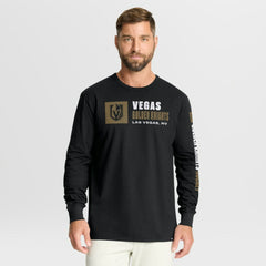 NHL Black Vegas Golden Knights Fanatics Goal Crease Legacy Long Sleeve T-Shirt